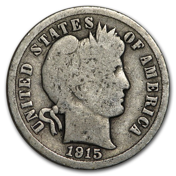 1915 Barber Dime Good/VG 1915 Barber Dime Good/VG